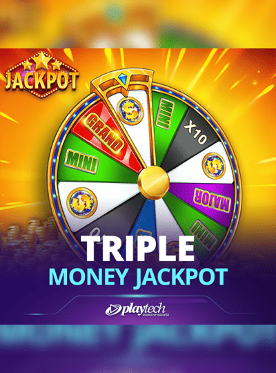 Triple Money Jackpot wheel game with spinning wheel mechanics